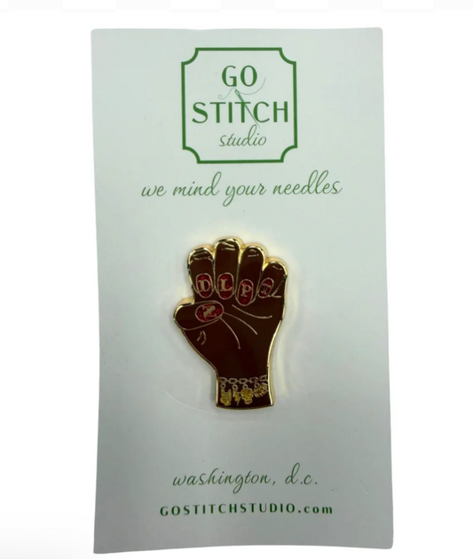 Nails Brown Glitter Needleminder