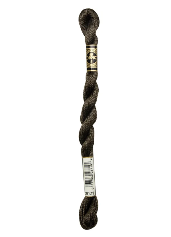 DMC Size 5 Pearl 3021 Very Dark Brown Gray