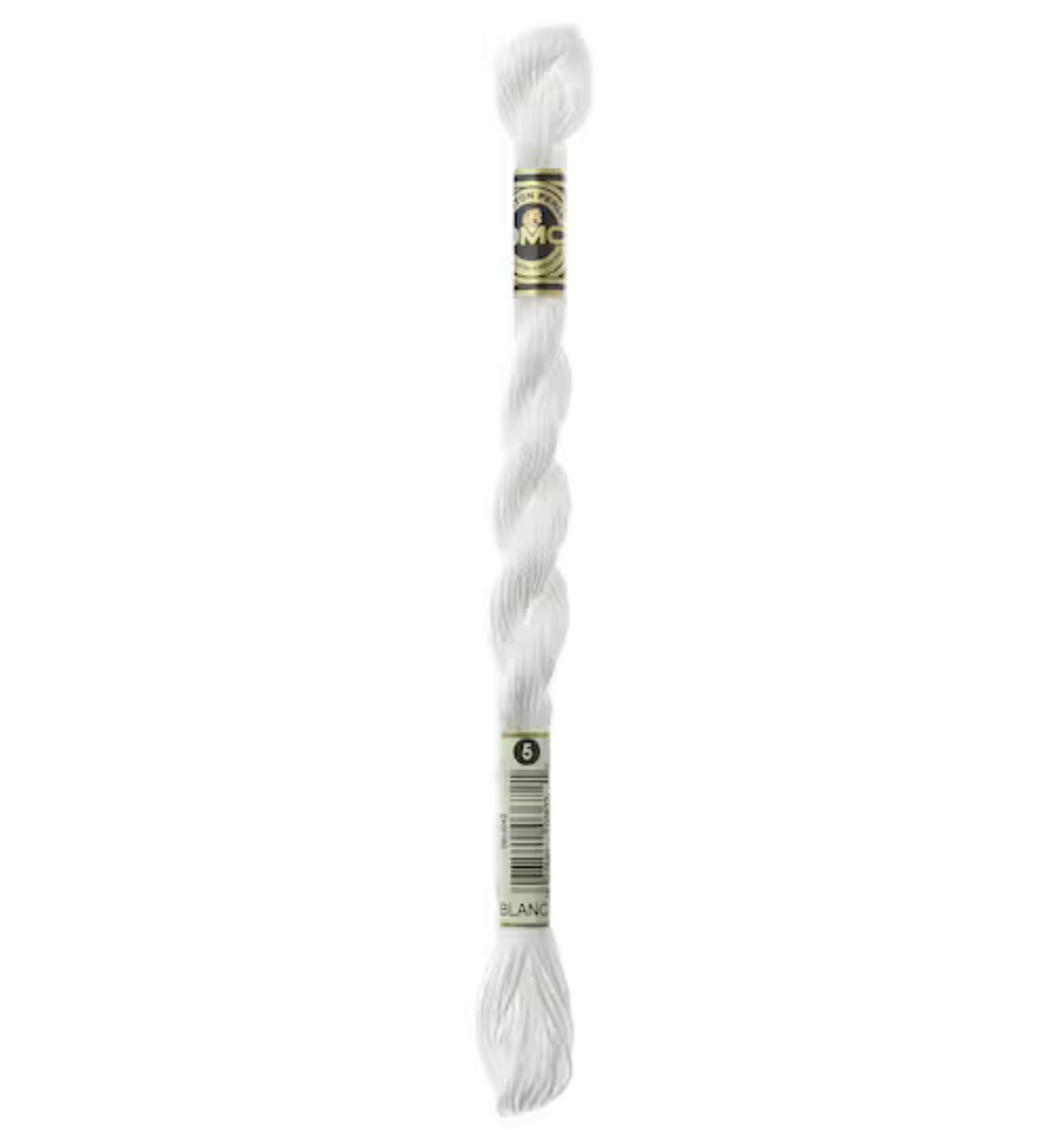 DMC Pearl Cotton - White/Blanc - Size 5