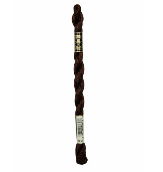 DMC Size 5 Pearl 938 Ultra Dark Coffee Brown