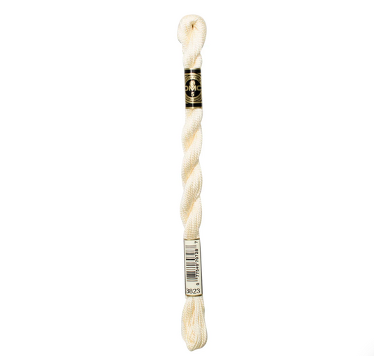 DMC Size 5 Pearl 3823 Ultra Pale Yellow
