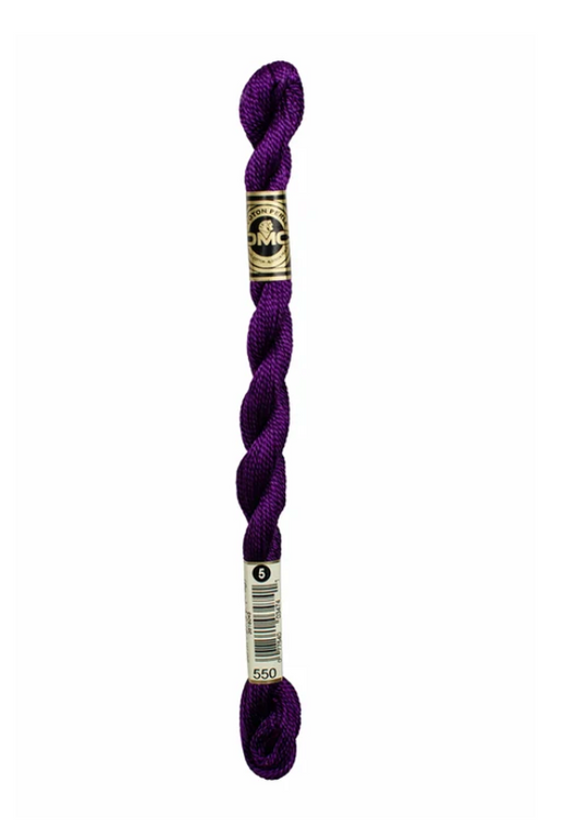 DMC Size 5 Pearl 550 Very Dark Violet