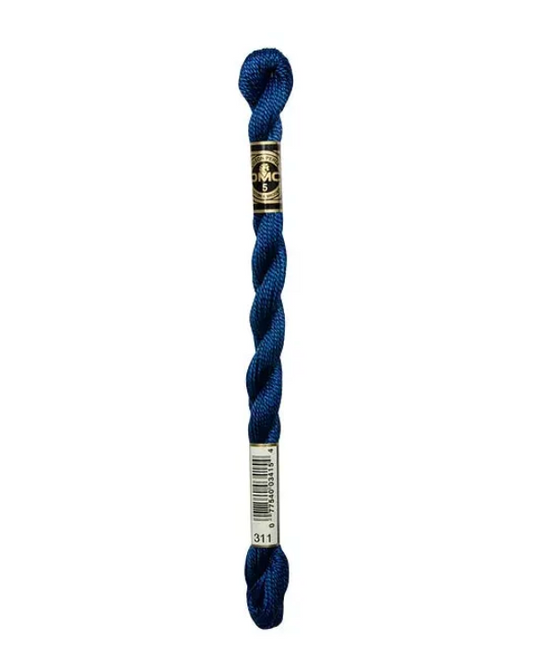 DMC Size 5 Pearl 311 Med. Navy Blue
