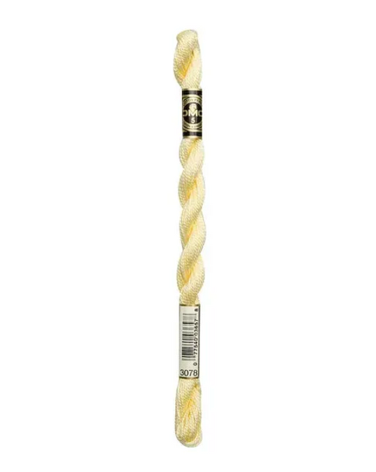 DMC Size 5 Pearl 3078 Very Light Golden Yellow