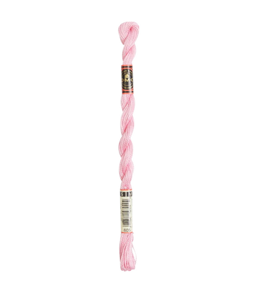 DMC Size 5 Pearl 605 Very Light Cranberry