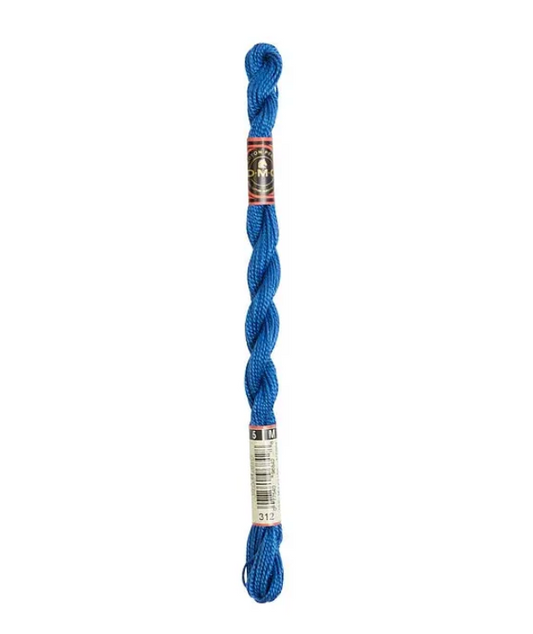 DMC Size 5 Pearl 312 Very Dark Baby Blue