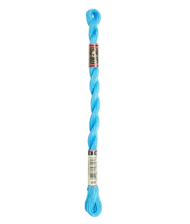 DMC Size 5 Pearl 996 Med. Electric Blue