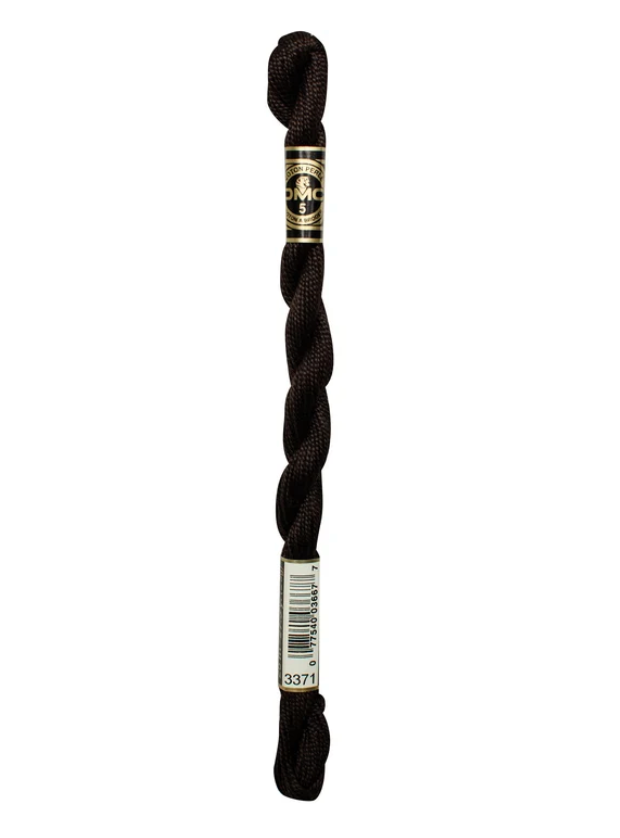 DMC Size 5 Pearl 3371 Black Brown