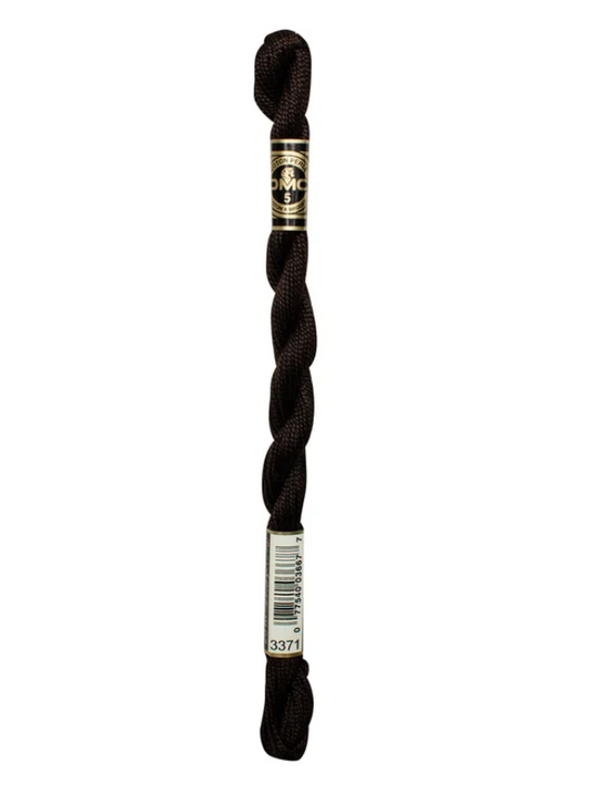 DMC Size 5 Pearl 3371 Black Brown
