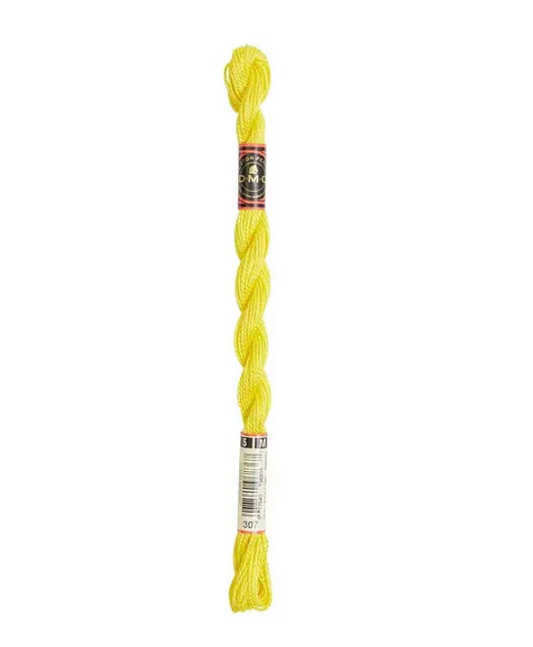 DMC Size 5 Pearl 307 Lemon