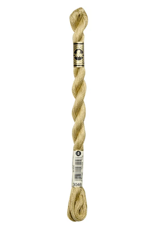 DMC Size 5 Pearl 3046 Med. Yellow Beige