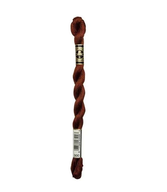 DMC Size 5 Pearl 300 Very Dark Mahogany