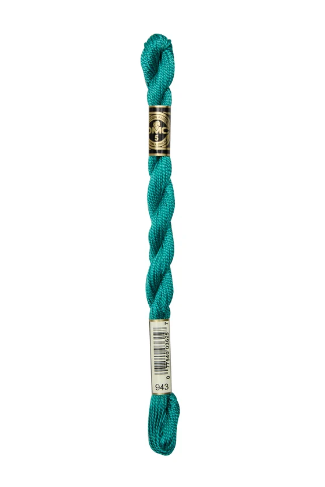 DMC Size 5 Pearl 943 Med. Aquamarine