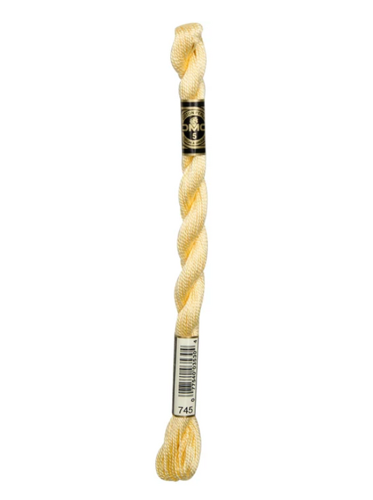 DMC Size 5 Pearl 745 Light Pale Yellow