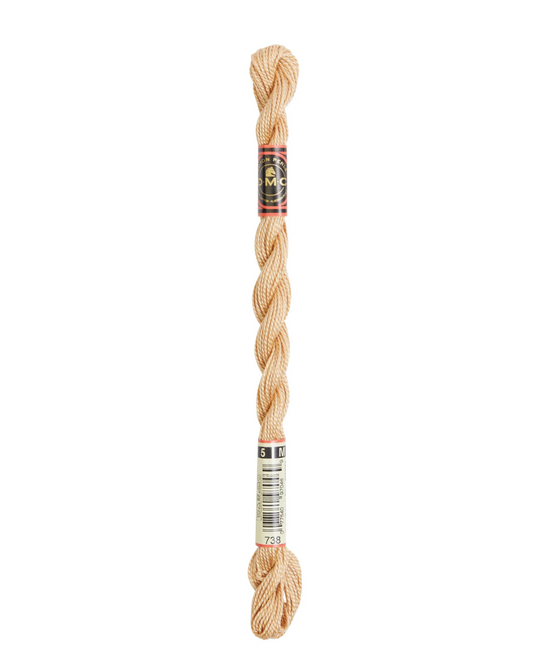 DMC Size 5 Pearl 738 Very Light Tan