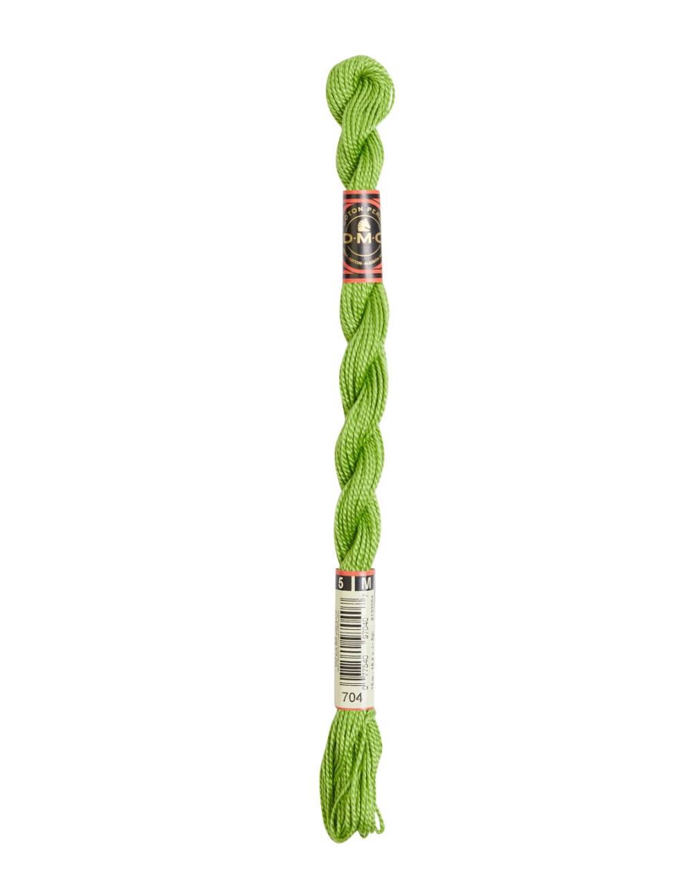 DMC Size 5 Pearl 704 Bright Chartreuse