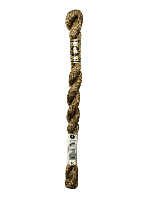 DMC Size 5 Pearl 610 Dark Drab Brown
