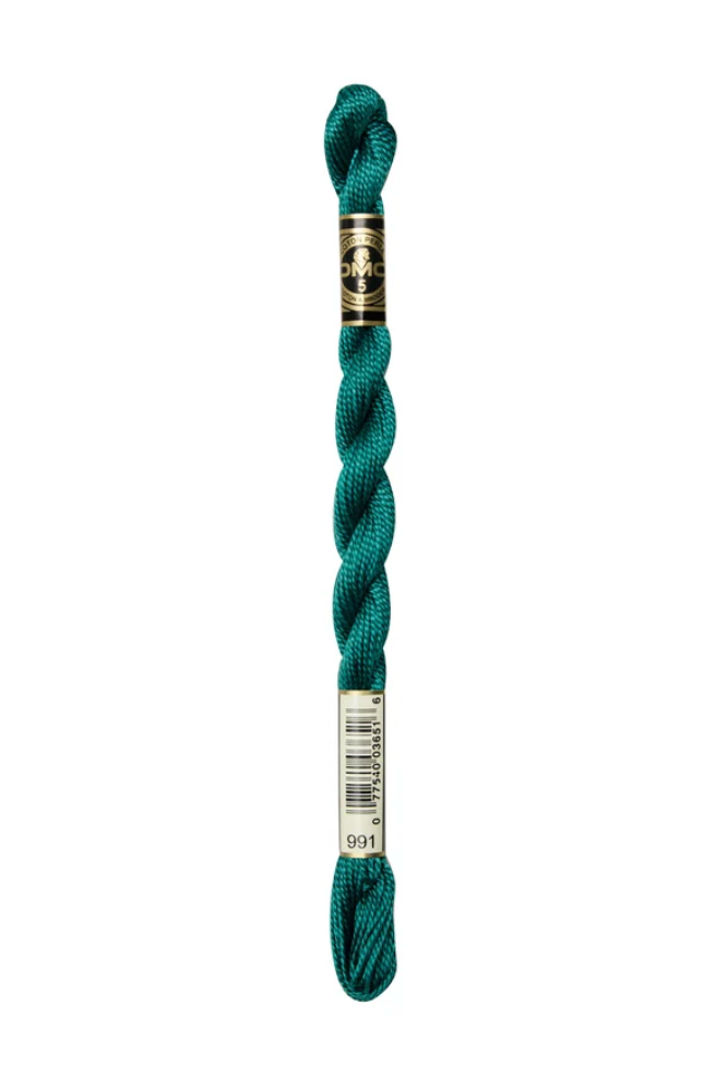 DMC Size 5 Pearl 991 Dark Aquamarine