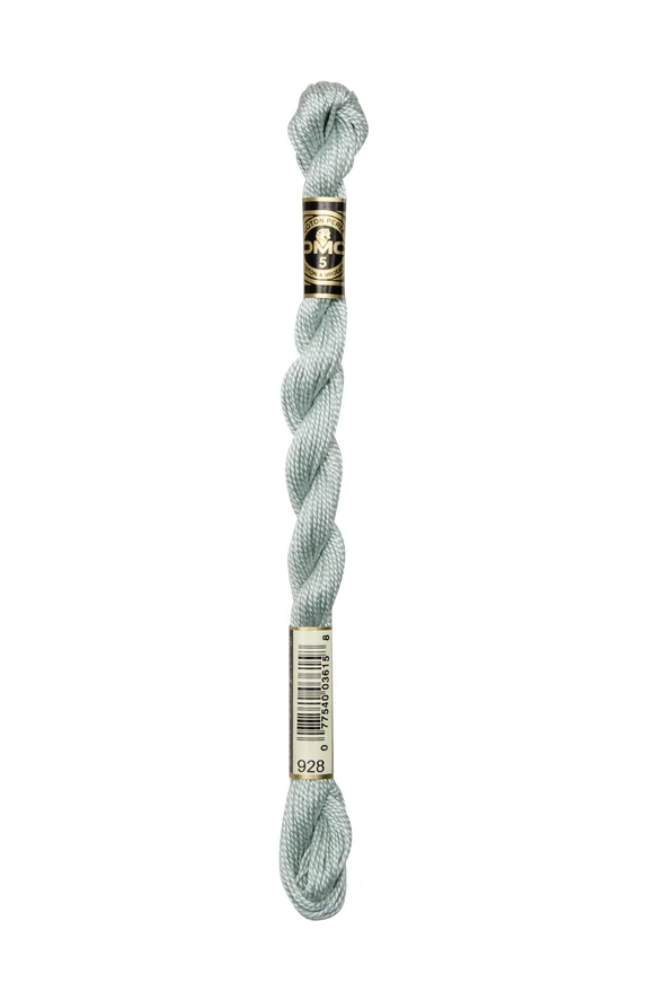 DMC Size 5 Pearl 928 Very Light Gray Green