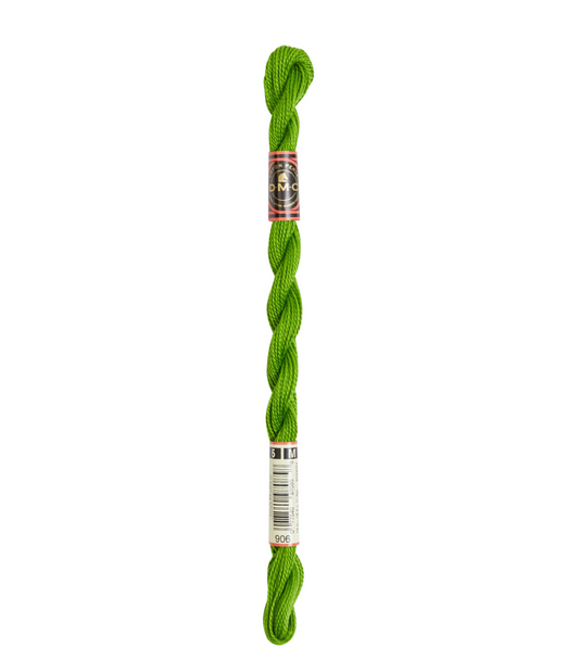 DMC Size 5 Pearl 906 Med. Parrot Green