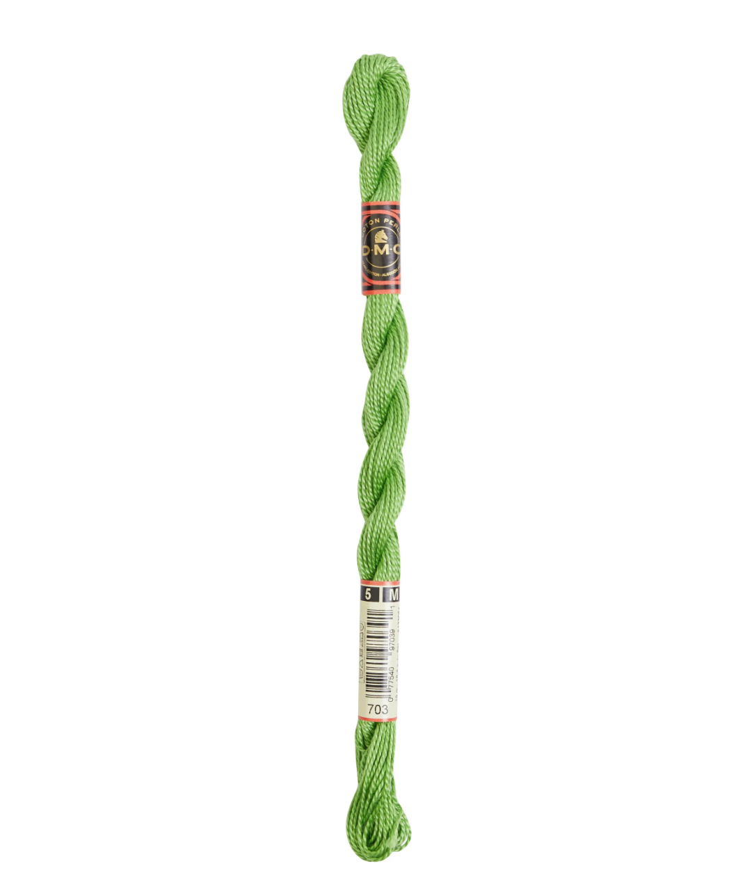 DMC Size 5 Pearl 703 Chartreuse