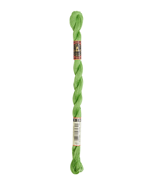 DMC Size 5 Pearl 703 Chartreuse