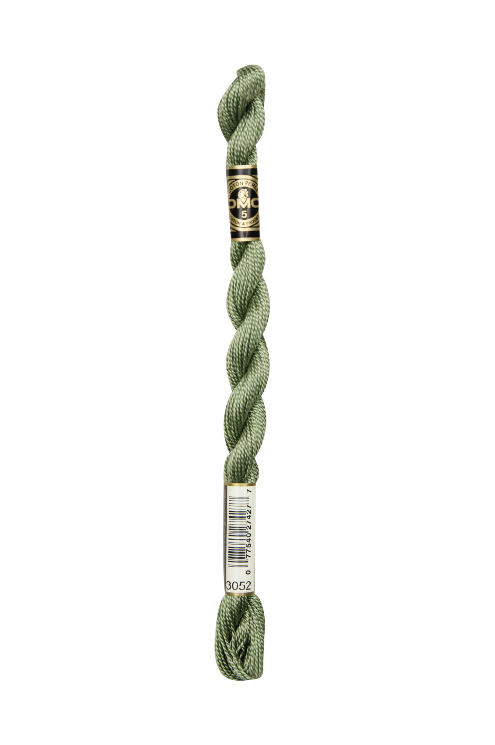 DMC Size 5 Pearl 3052 Med. Green Gray