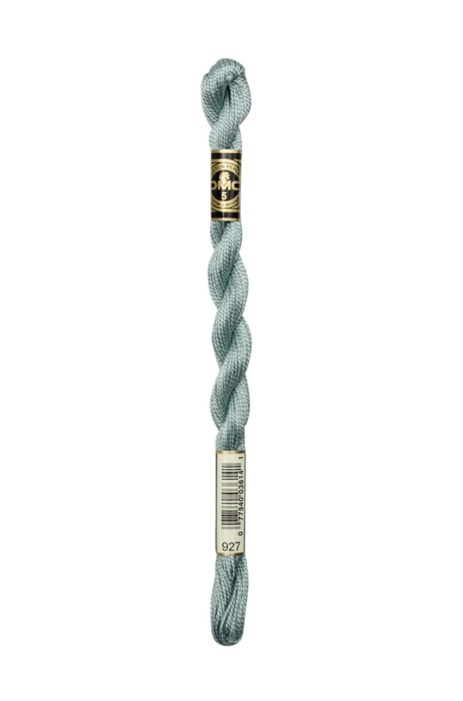 DMC Size 5 Pearl 927 Light Gray Green