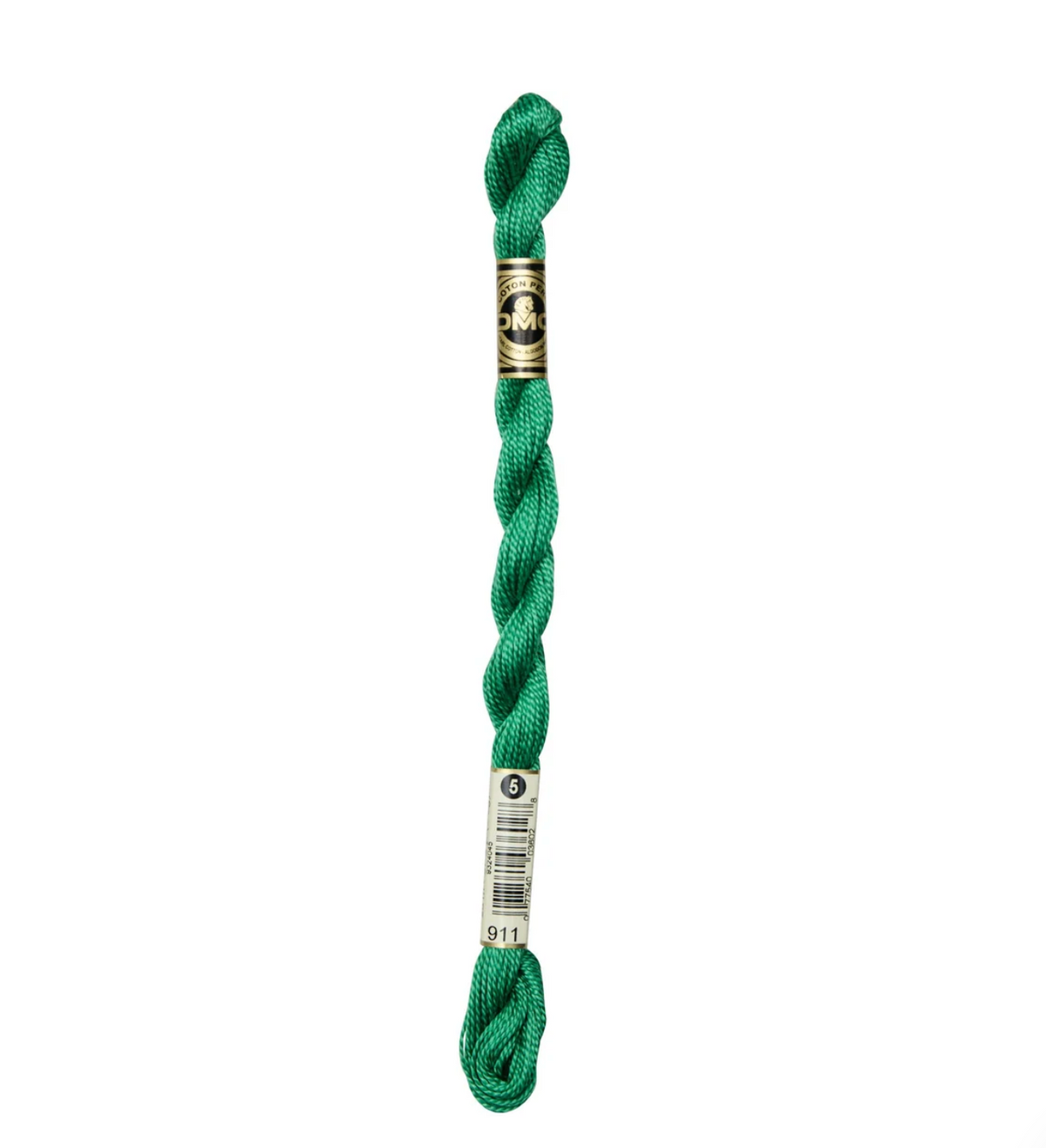DMC Size 5 Pearl 911 Med. Emerald Green