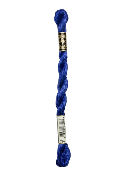 DMC Size 5 Pearl 792 Dark Cornflower Blue