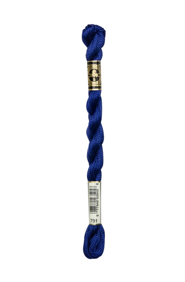 DMC Size 5 Pearl 791 Very Dark Cornflower Blue