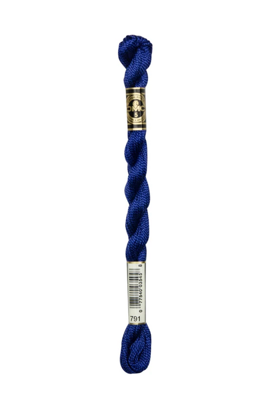 DMC Size 5 Pearl 791 Very Dark Cornflower Blue