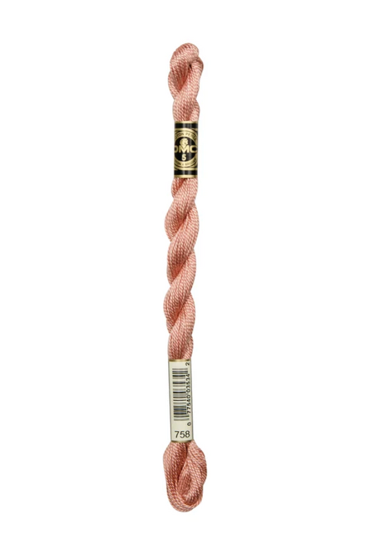 DMC Size 5 Pearl 758 Very Light Terra Cotta