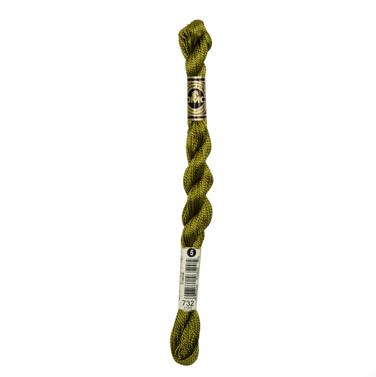 DMC Size 5 Pearl 732 Olive Green