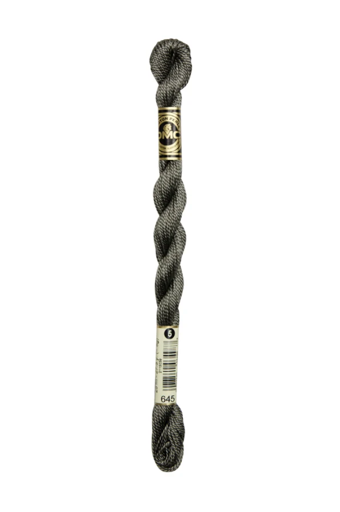 DMC Size 5 Pearl 645 Very Dark Beaver Gray