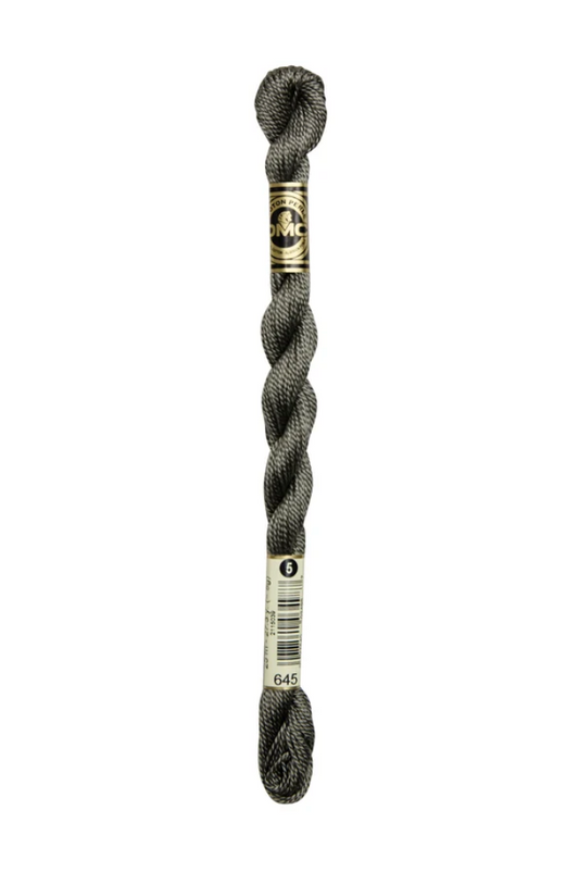 DMC Size 5 Pearl 645 Very Dark Beaver Gray