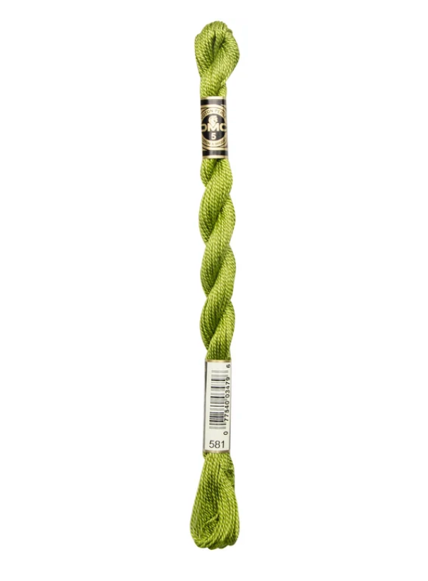 DMC Size 5 Pearl 581 Moss Green