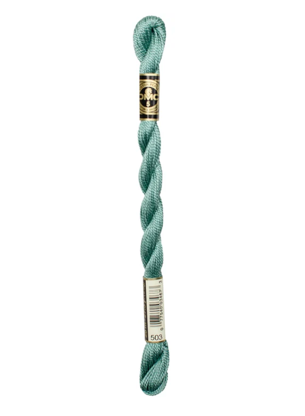DMC Size 5 Pearl 503 Med. Blue Green