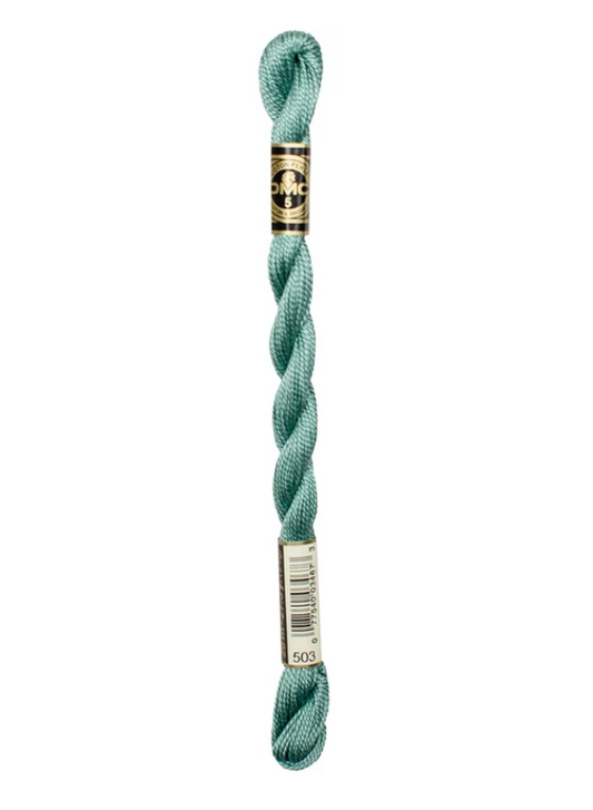 DMC Size 5 Pearl 503 Med. Blue Green