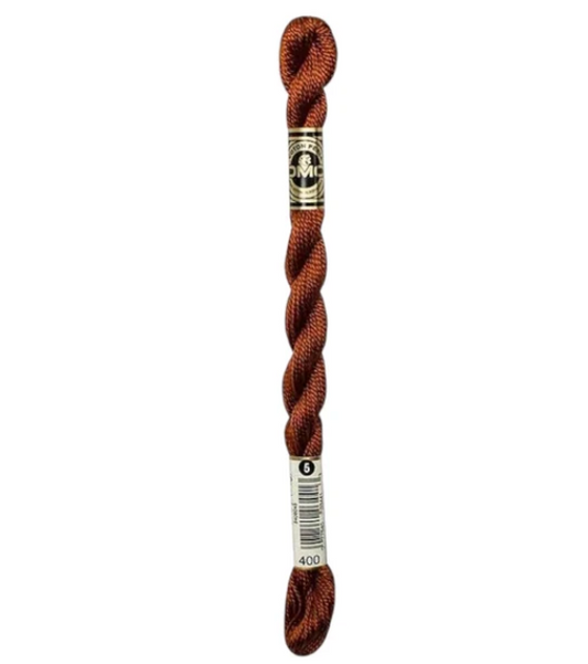 DMC Size 5 Pearl 400 Dark Mahogany