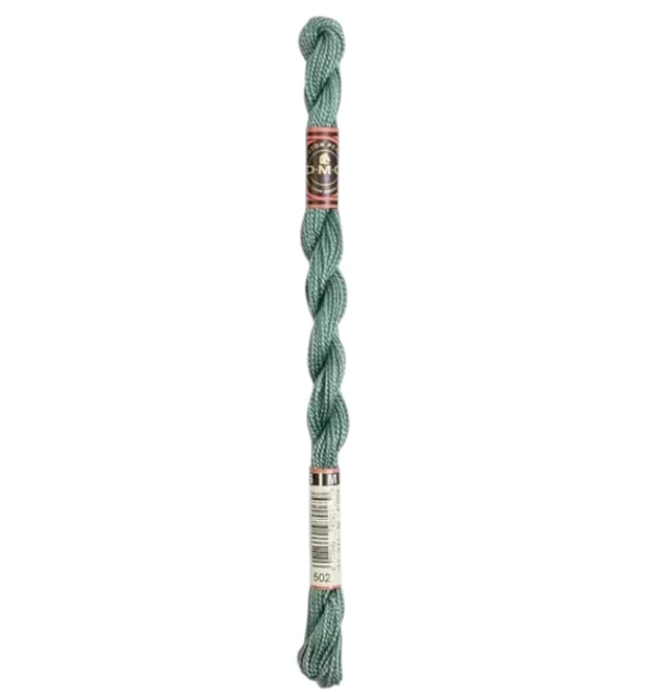 DMC Size 5 Pearl 502 Blue Green