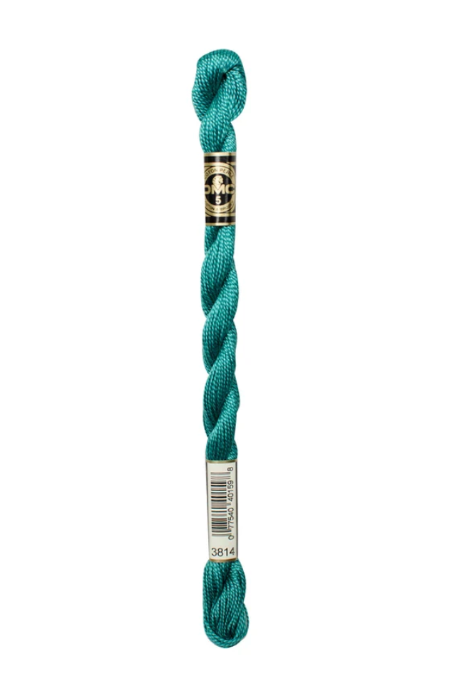 DMC Size 5 Pearl 3814 Aquamarine