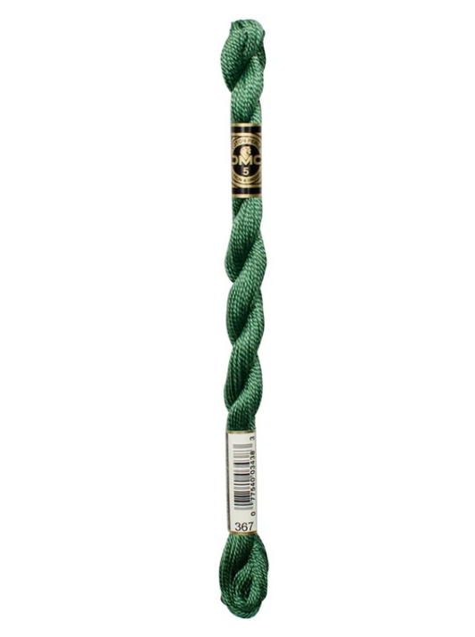 DMC Size 5 Pearl 367 Dark Pistachio Green