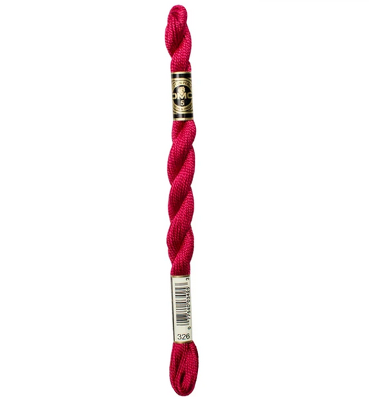 DMC Size 5 Pearl 326 Very Dark Rose