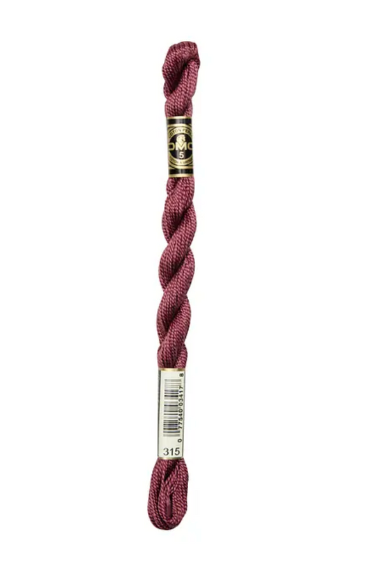 DMC Size 5 Pearl 315 Med. Dark Antique Mauve