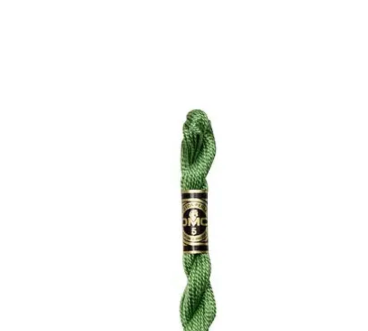 DMC Size 3 Pearl 988 Med. Forest Green