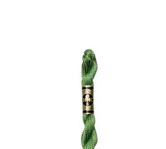 DMC Size 3 Pearl 988 Med. Forest Green