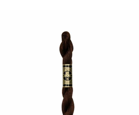 DMC Size 3 Pearl 938 Ultra Dark Coffee Brown