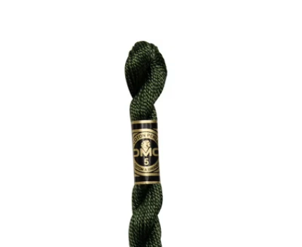 DMC Size 3 Pearl 935 Dark Avocado Green