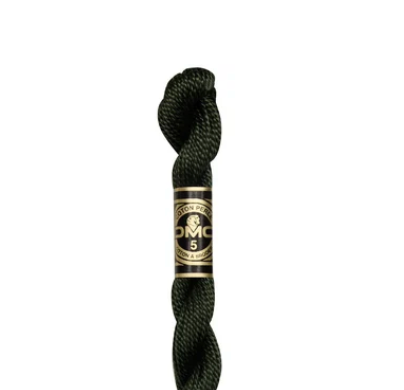 DMC Size 3 Pearl 934 Black Avocado Green